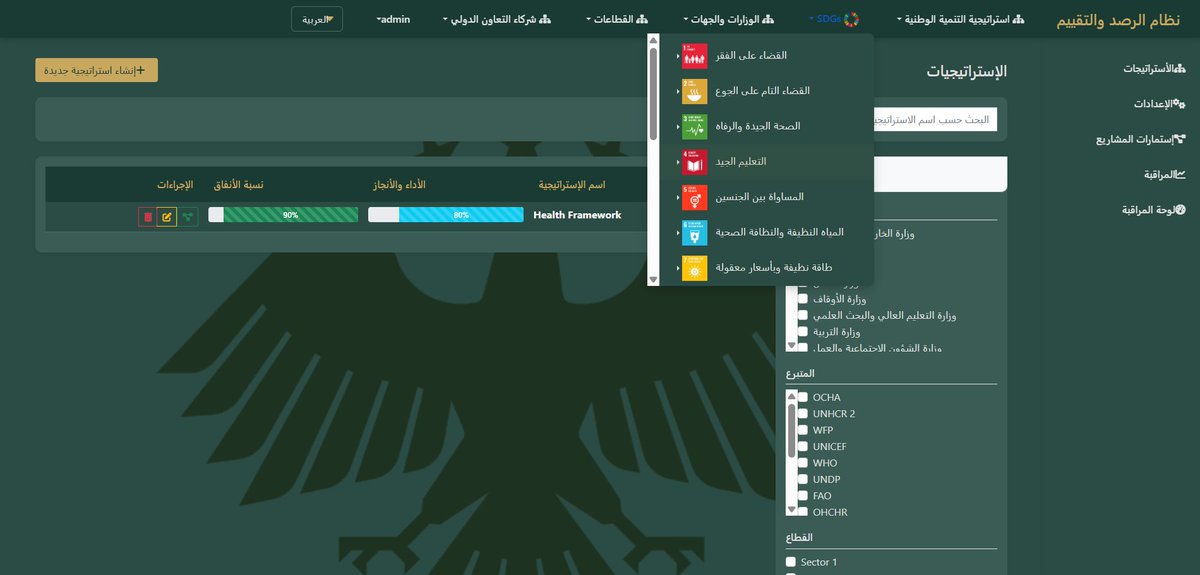 UndpSyria's tweet image. 🎯Thru @UNDP support & strategic partnership with Planning & Statistics Authority, #Syria’s pilot Unified Planning & Statistics Platform was presented to General Secretariat of the Presidency
It links strategies → action & hosts #SDGs dashboard
#Data4Development #SmartGovernance