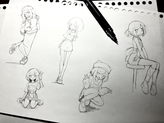 後輩ちゃん私服らくがきその2 