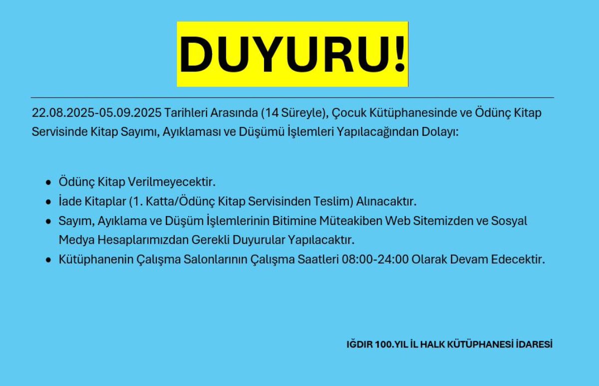 Iğdır İl Halk Kütüphanesi (@gd_halk) on Twitter photo 