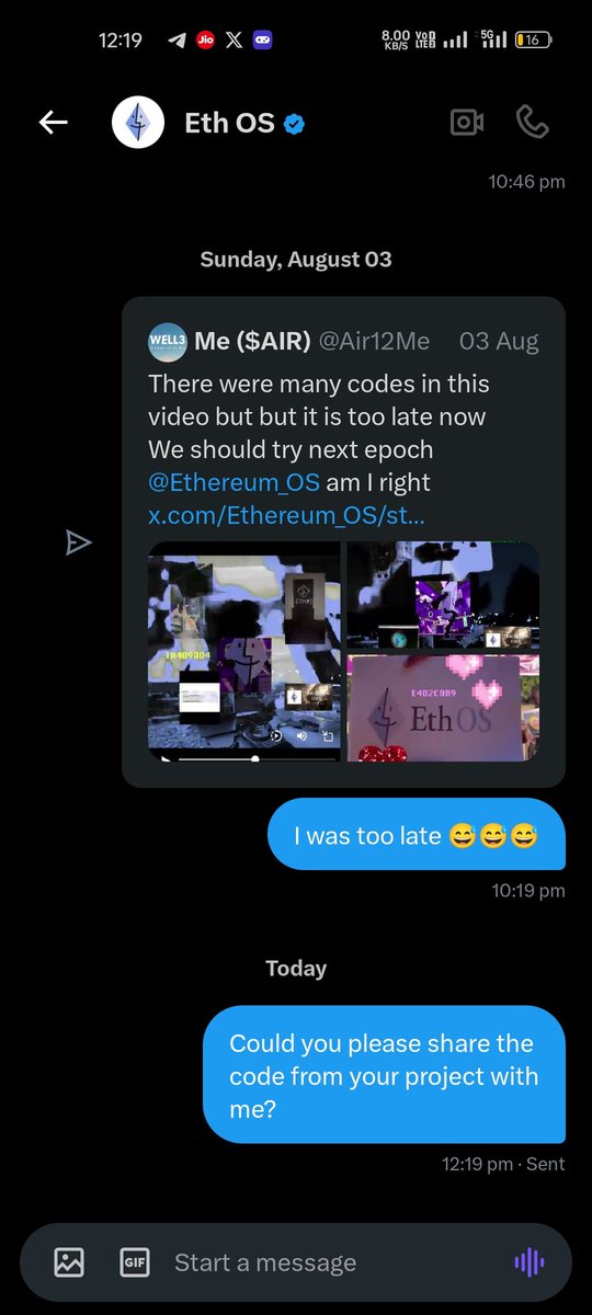 Me ($AIR) tweet media