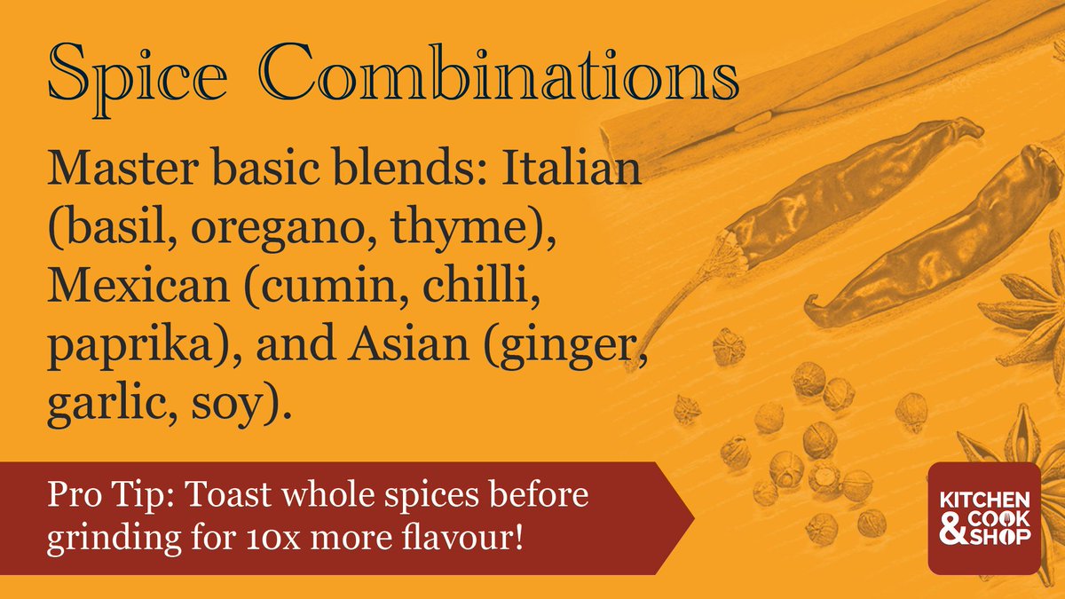 Restaurant-quality flavour at home starts with THIS 🌶️ Master these 3 spice blends and never eat boring food again! Which cuisine will you conquer first?

#spices #flavour #homecooking 

Visit our #Storefront for healthy cooking goodness: amzn.to/45mdlJA