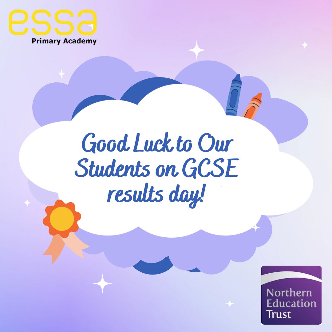 🌟 Good luck to all students receiving GCSE results today &amp; to the amazing staff supporting them. Be proud—you’re opening doors to brighter futures. Special good luck to our Trust schools &amp; Harper Green, my governor school 👏✨ #GCSEResultsDay
