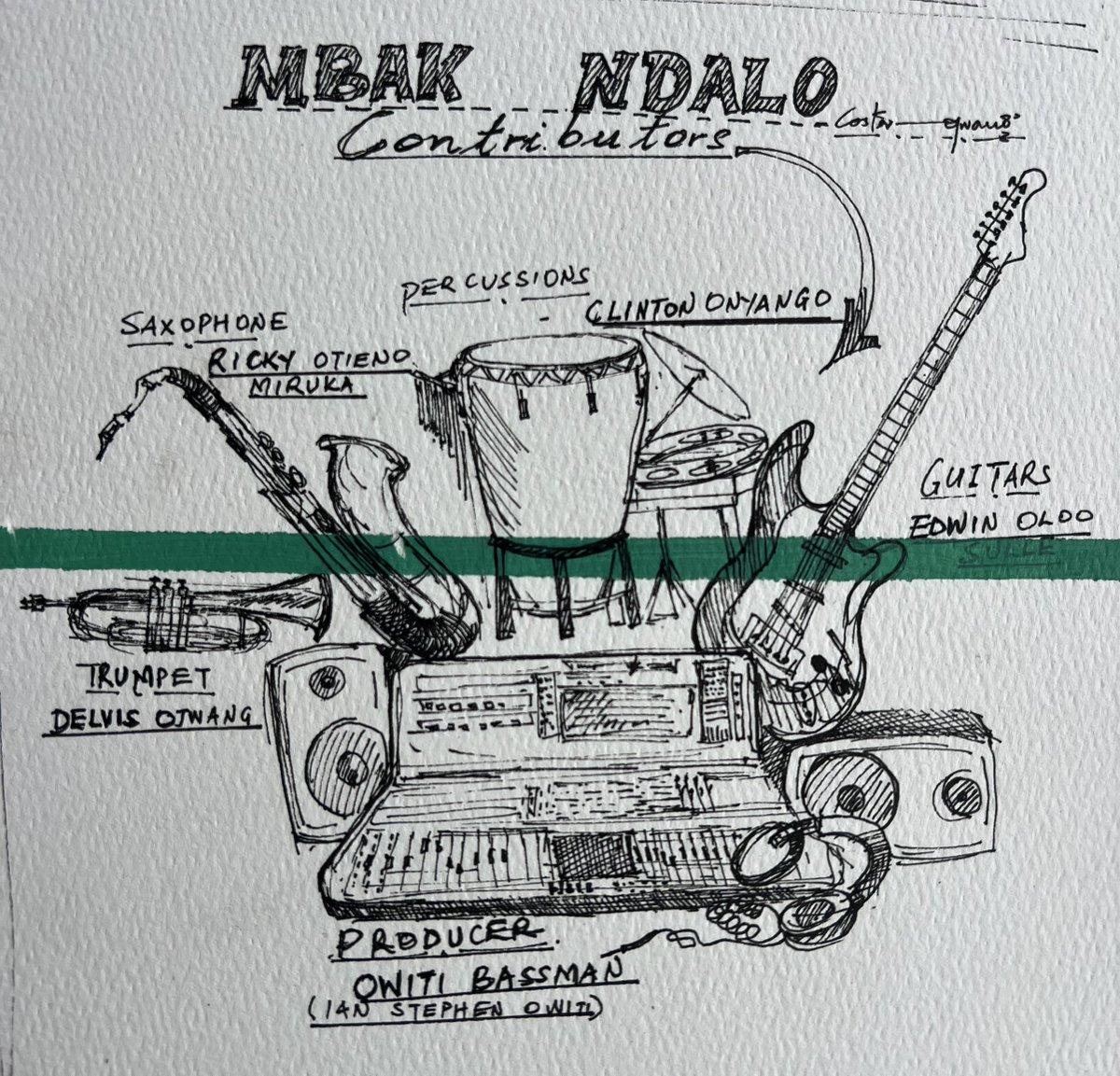 Mbak Ndalo is a whole village of sound.

From Ricky’s sax to Delvis’ trumpet, Clinton’s drums, Oloo’s guitar &amp; Owiti’s magic touch. Everyone poured their soul into this.

Mbak Ndalo out Tomorrow! 

Pre- save onerpm.link/MbakNdalo