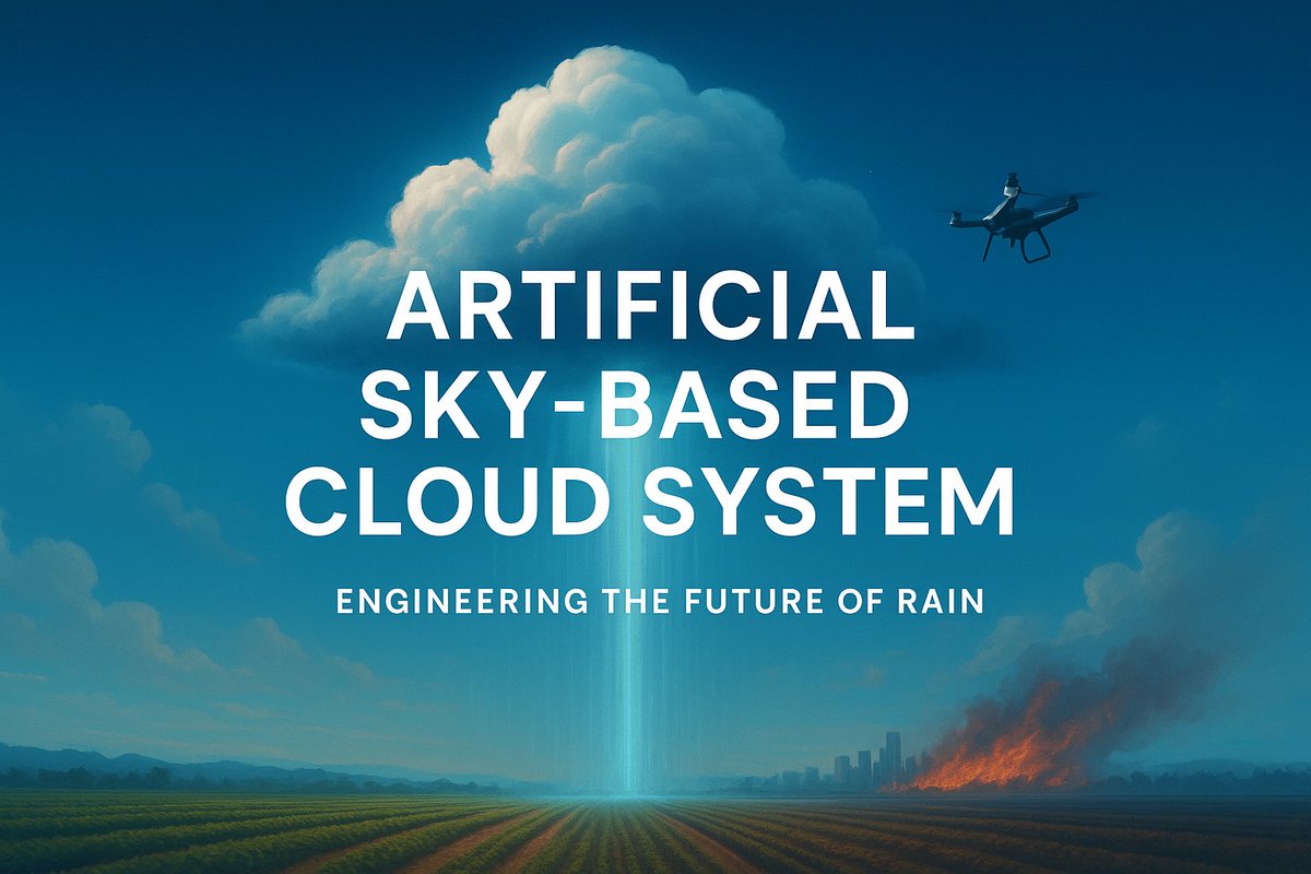 prafulanand_01's tweet image. Artificial Sky-Based Cloud System Built by Praful Anand #ArtificialCloud #RainEngineering #ClimateInnovation #PrafulAnand #DroughtSolution #FutureTechnology #EnvironmentalEngineering #ISRO 

We are currently at the Research and Prototype Development stage.
Coming soon!🚩🇮🇳