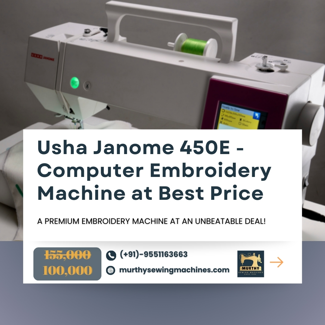 murthysewing's tweet photo. Ready to take your embroidery to the next level? ✨ The Usha Janome Memory Craft 450E is here with a massive price drop and features that make stitching effortless
#UshaJanome #EmbroideryMachine #SewingMachineDeal #ChennaiShopping #sewingmachinesale #sewingmachineshop https://t.co/WigHPtushw