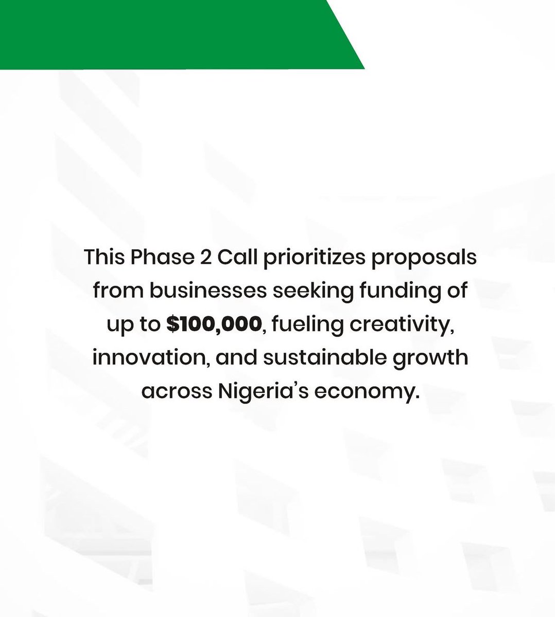 YouthIniNgr's tweet photo. Phase 2 of the Creative Economy Development Fund (#CEDF) is LIVE
Nigerian creatives across ๐ฎ gaming, ๐ฌ film, ๐ถ music, ๐ fashion, ๐ publishing & more can now access up to $100,000 in funding.
๐ Apply now via YAD: https://t.co/uPE0b1o80g
#YouthIniNgr #YAD #CreativeEconomy https://t.co/zoFIoWCl8P