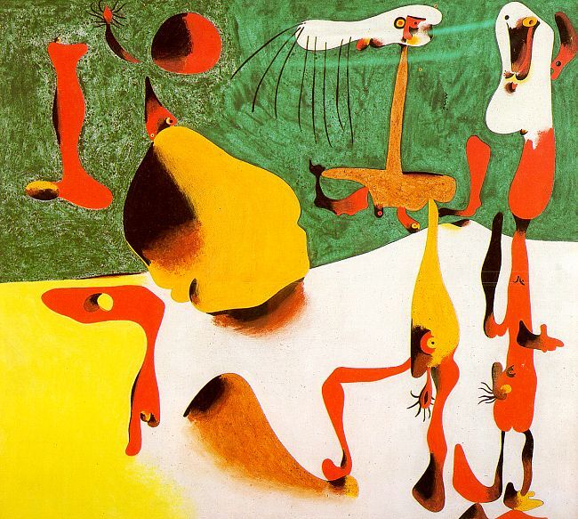 Figures in Front of a Metamorphosis #artbots #miro