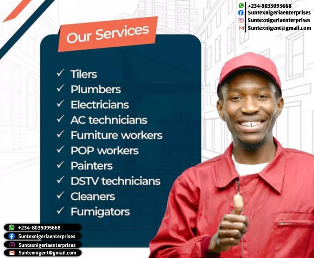 Suntexnigent's tweet photo. To You Our Prospective Customer's

 We Are Still In Business So Contact Us Now For House Renovation.
✅Tilling 
✅Scredding
✅Painting
✅ POP 
✅Artwork 
✅Vinyls/Wooden Flooring 
✅Increte Stamped Flooring 
✅ Interlocking/Paving Stone Flooring 
Etc https://t.co/JpX0XQuwRz