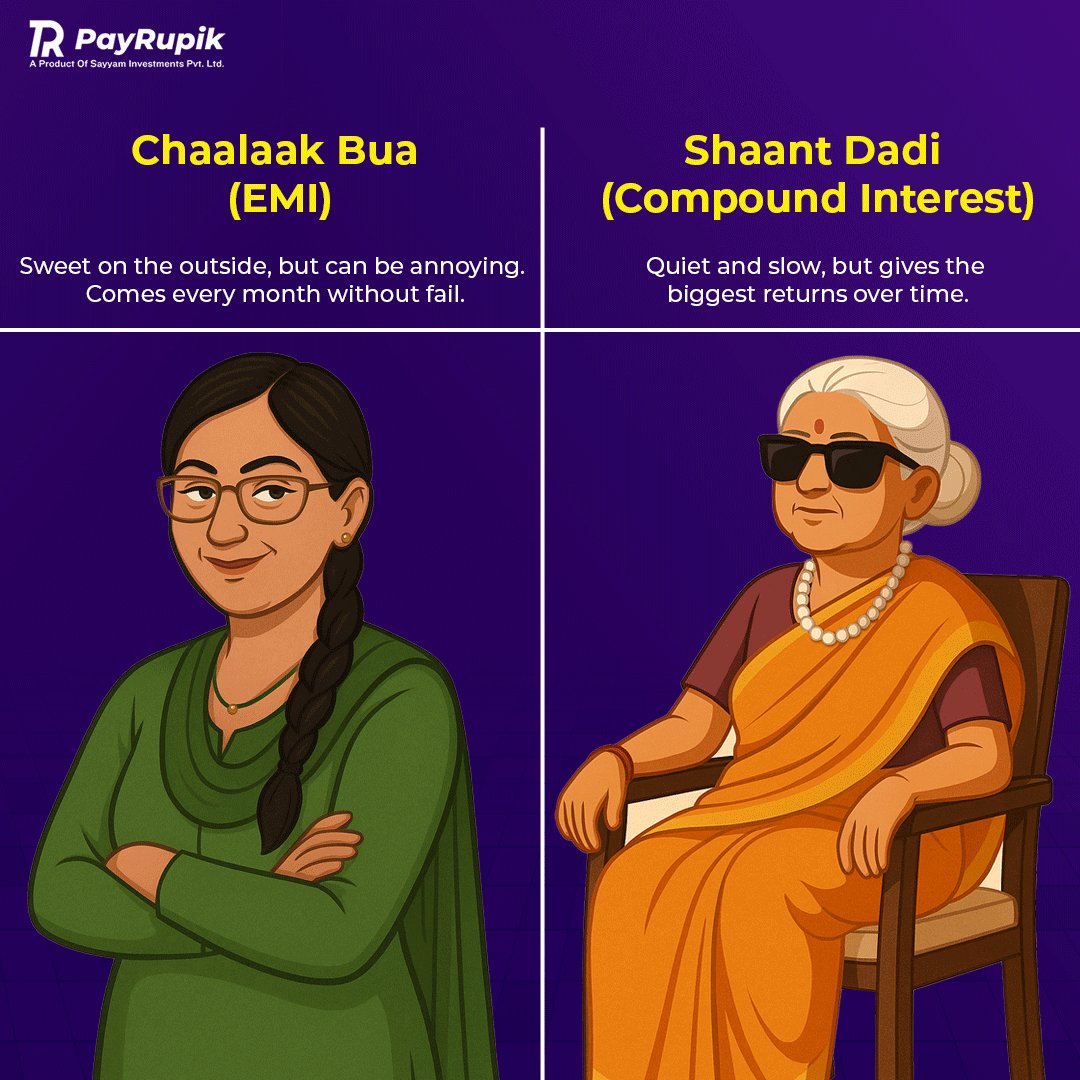 If financial terms were people we all know 👨‍👩‍👧‍👦

#financewithfun #desifinance #moneymatters #financialliteracy #relatablefinance #financememes #compoundinterest #creditscore #emi #desihumor