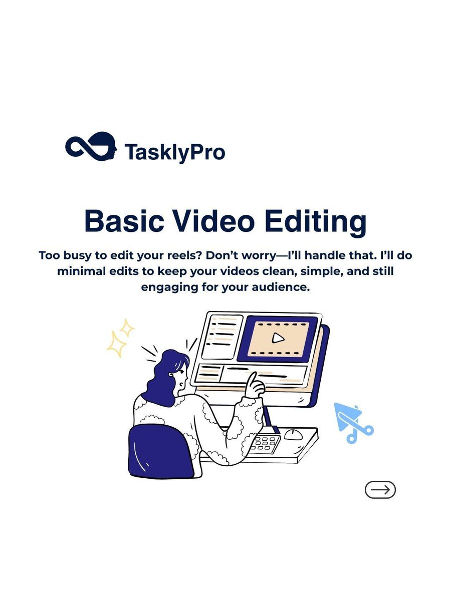 TasklyPro's tweet image. Hi, I’m TasklyPro!
Your go-to Virtual Assistant for administrative tasks, social media management, content creation, and basic video editing. 

💬 DM me and let’s get started! 

 linktr.ee/taskly_pro 

#VirtualAssistant #VAservices#TaskManagement #TasklyPro #YourTaskAlly
