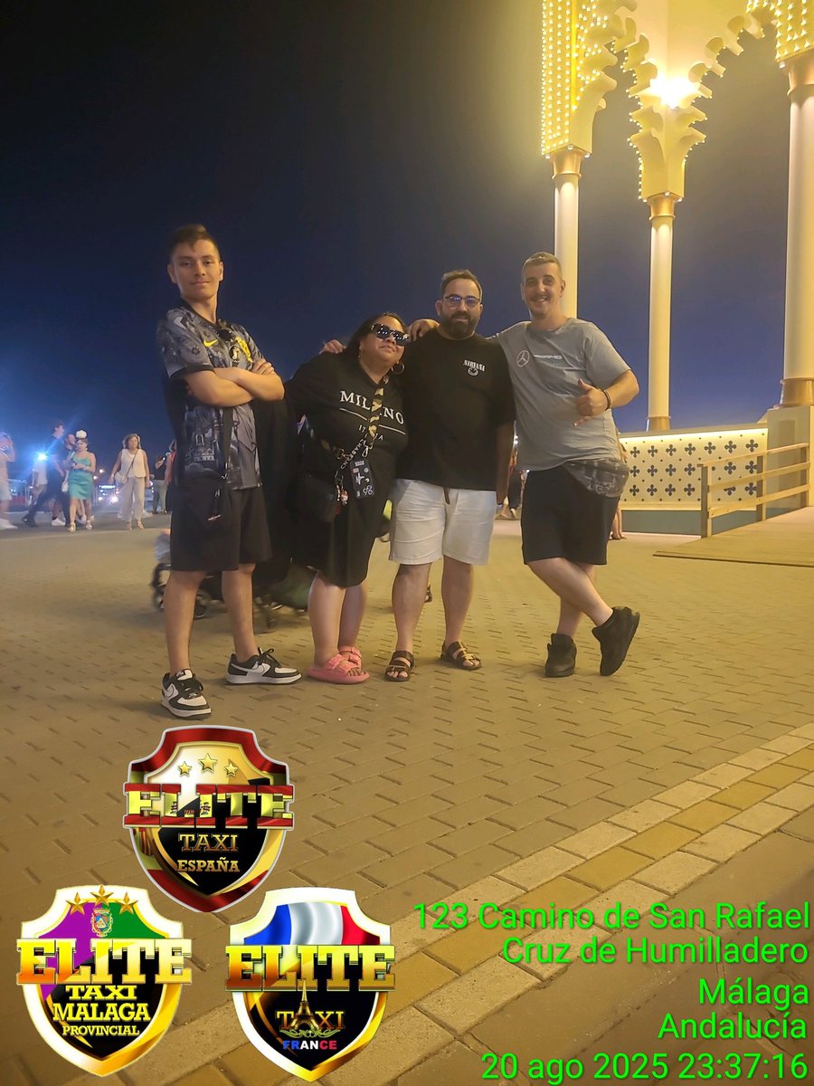 #Compañeros de #EliteTaxiFrancre 
hicieron 1 #Visita durante sus #Vacaciones a 
<a href="/EliteTaxiMalaga/">Elite Taxi Malaga Provincial</a> con los que estuvieron #Cenando y #Paseando en la #Feria de #Malaga.
Les #Collègues d'#EliteTaxiFrancre ont rendu #Visite à 
#EliteTaxiMálagaProvincial pendant leurs #vacances.