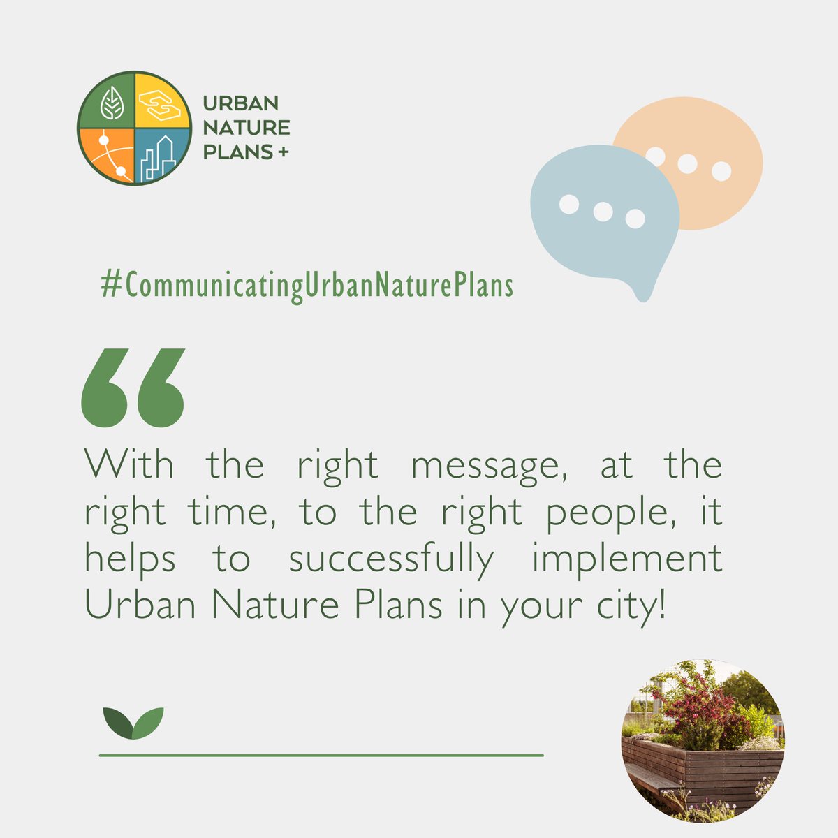 UNPplus's tweet image. 🌿 Good plans need great communication. UNPs help us rethink city life with nature.
But one message won’t fit all — policymakers, researchers, communities &amp;amp; businesses need tailored messages to act.  #UNPplus #UrbanNature #TargetedMessaging