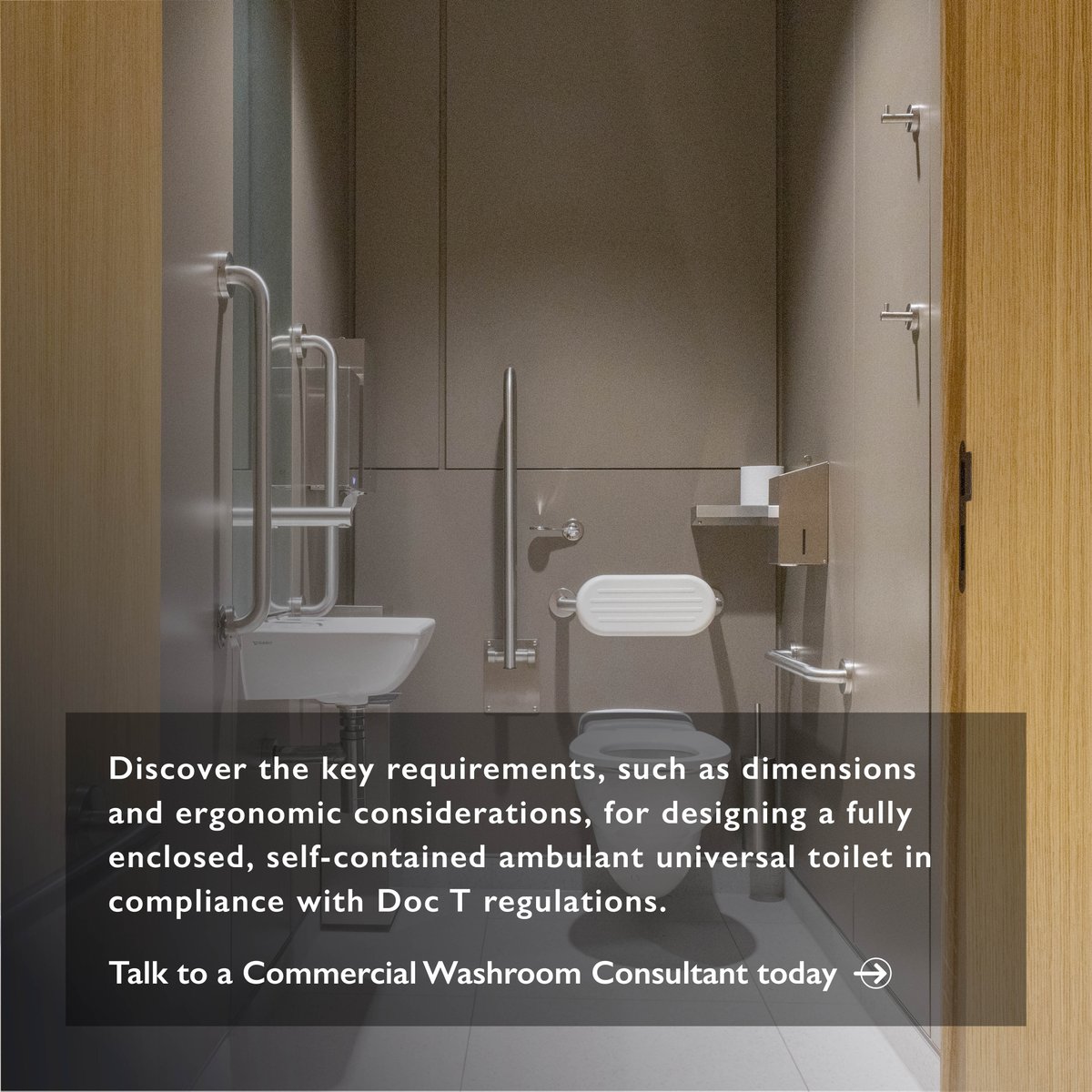 Getting the layout, dimensions, and details exactly right for an ambulant universal toilet to ensure true accessibility and comfort is essential for creating a space that’s both compliant and genuinely usable for everyone. -->
🔗 eu1.hubs.ly/H0mh9ky0