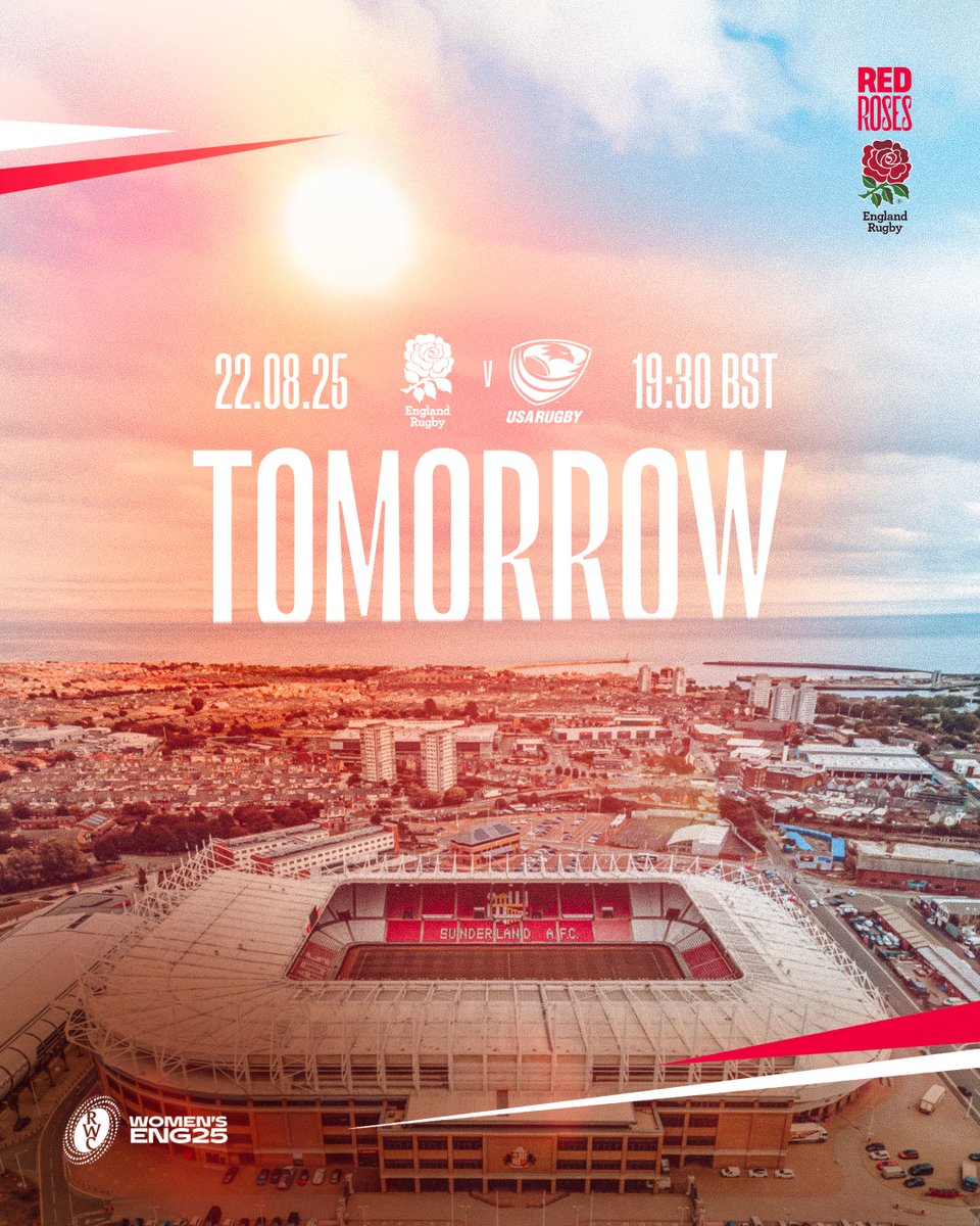 RedRosesRugby's tweet photo. Ready for action 💪

Our #RWC2025 campaign gets underway tomorrow at 19:30 BST – watch live on BBC One! 📺 https://t.co/6NN9ACUd2s
