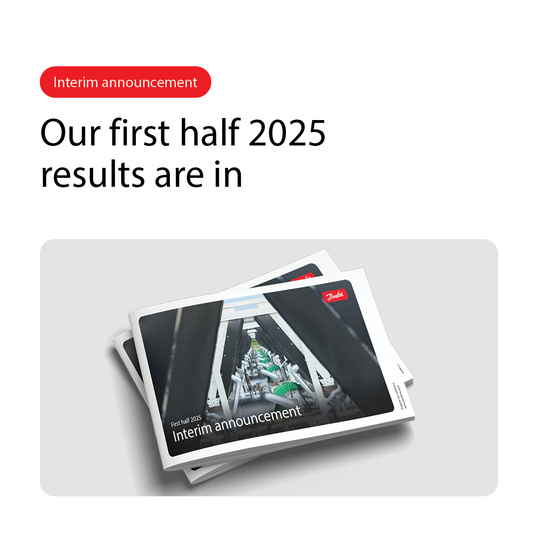 Danfoss's tweet image. H1 2025: Robust results despite volatile environment  

During the first six months of 2025, we achieved continued improvement in sales growth, with sales reaching EUR 4.8 billion, and we reached an operational EBITA margin of 10.6% in the first half. bit.ly/3HJijIE