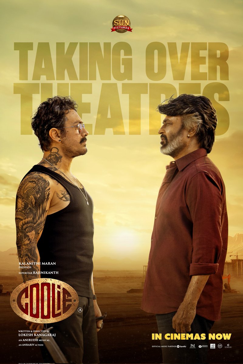 .<a href="/rajinikanth/">Rajinikanth</a> #Coolie 7 Days Box Office Collection :-

👉Tamilnadu : ₹124 Cr
👉Andhra &amp; Nizam : ₹64 Cr
👉Kerala : ₹24 Cr
👉Karnataka : ₹37.25 Cr
👉Rest of India : ₹42 Cr
👉Overseas : ₹160.3 Cr / $18.5 Mn ( Est)

Total Worldwide Gross : ₹451.55  Cr