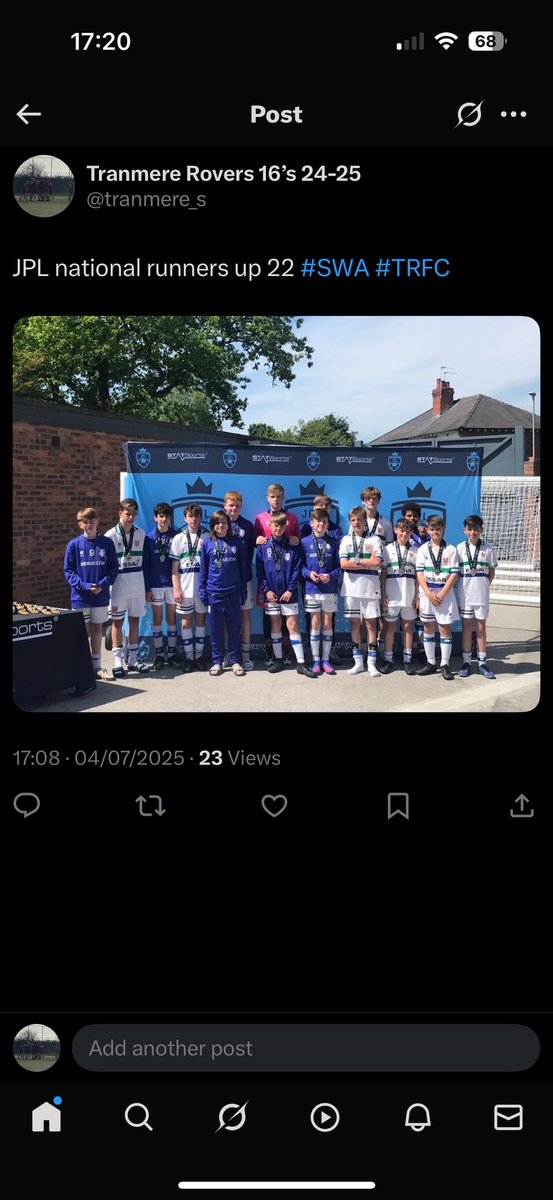 Tranmere Rovers 16’s 24-25 tweet media