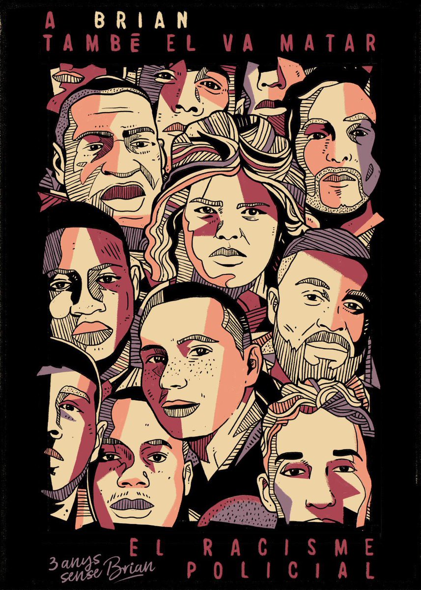 ⚫️ #TalDiaComAvui fa 3 anys que el Brian Ríos, jove migrat colombià, va morir sota custòdia dels Mossos a la comissaria de Rubí després de ser detingut. La seva família encara reclama veritat i justícia. 

#3AnysSenseElBrian