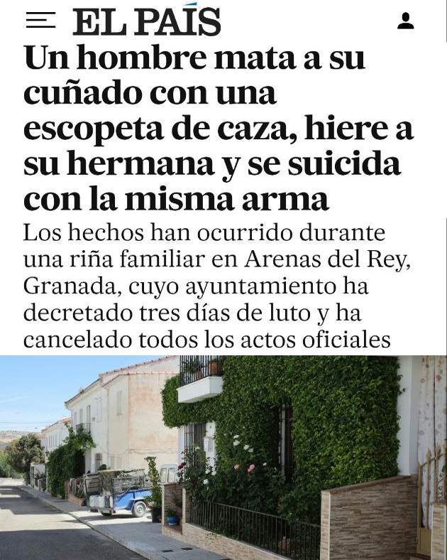 ❌Los que disparan a animales, pueden hacerlo a las personas.

🖤Nuestro más sincero pésame a la familia del hombre asesinado y la mujer herida en Arenas del Rey (Granada).

🚫Desde PACMA, además de buscar el fin de la caza, hemos propuesto en incontables ocasiones que las armas