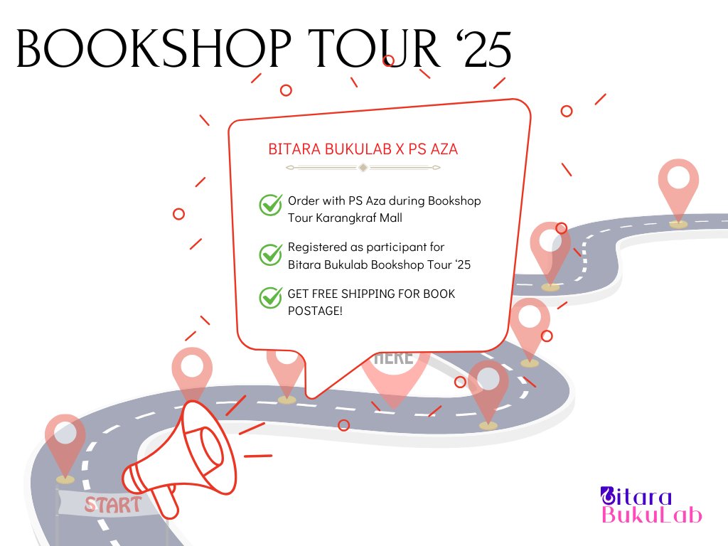 Nak grab semua promosi dekat <a href="/KarangkrafMall/">Karangkraf Mall Official</a> besok tapi tak boleh datang?

Boleh kirim dengan PS kita <a href="/TribeKakchik/">TribeKakchik@WeEatBooks</a>, Shah &amp; <a href="/norazalina_ms/">Norazalina 🇲🇾</a> 

Claim your FREE SHIPPING if register for our Bookshop Tour. So, tunggu apa lagi, REGISTER NOW! 

forms.gle/2XyazgwNCAx7hq…
