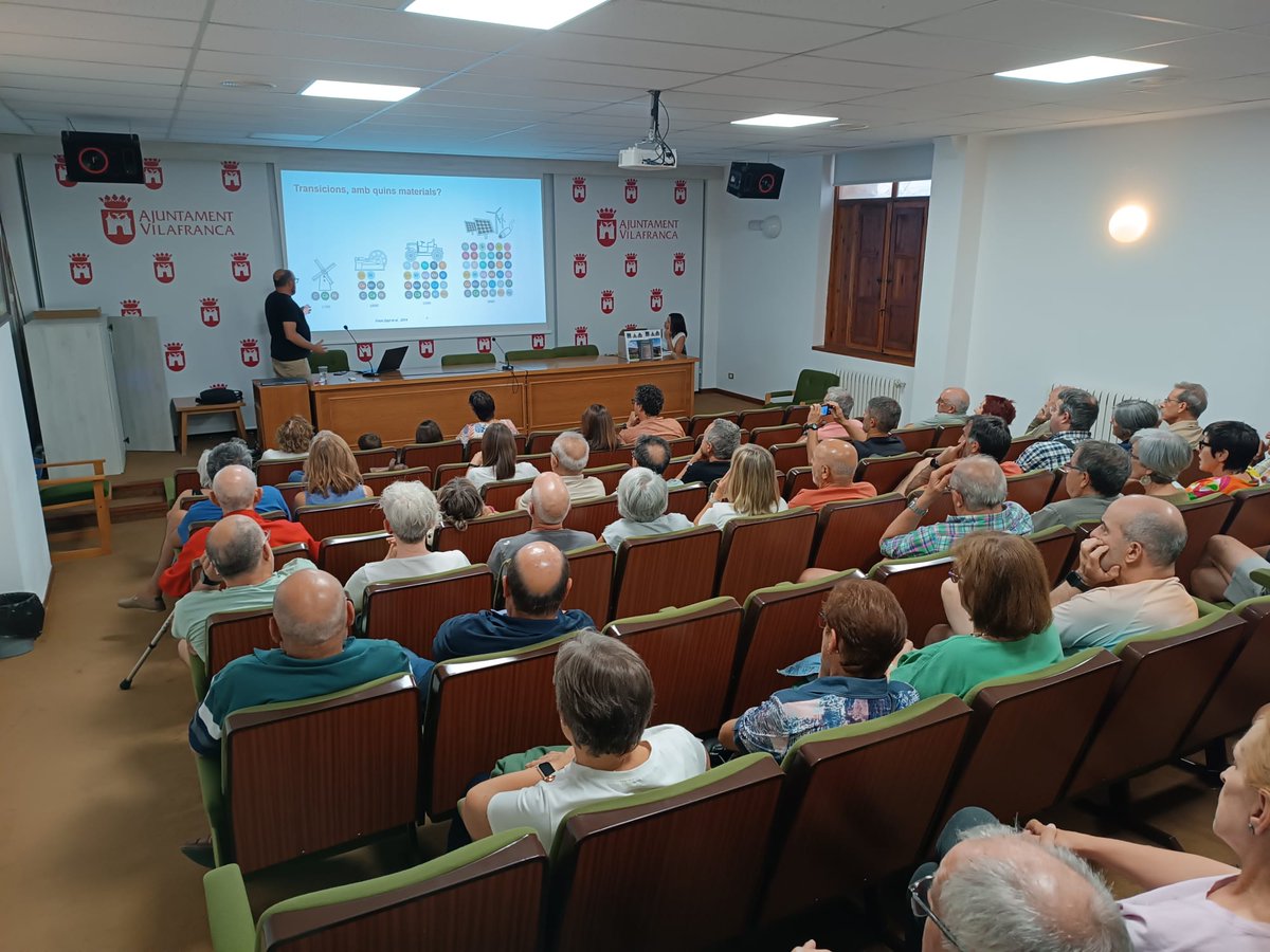 Interessant conferència de DANI MONFORT sobre  ELS REPTES EUROPEUS PER ALS MATERIALS DE LA TRANSICIÓ ENERGÈTICA EN UN MÓN COMPLEX