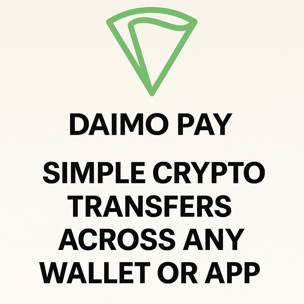 SIMPLE CRYPTO TRANSFERS ACROSS ANY CHAIN OR WALLETS 

@DaimoPay lets you send crypto from any wallet or blockchain straight into apps like MiniPay or World. No swaps, no bridges, no stress.

Example:
- You have Bitcoin, but the app only accepts USDC on Solana. 
- Just send your