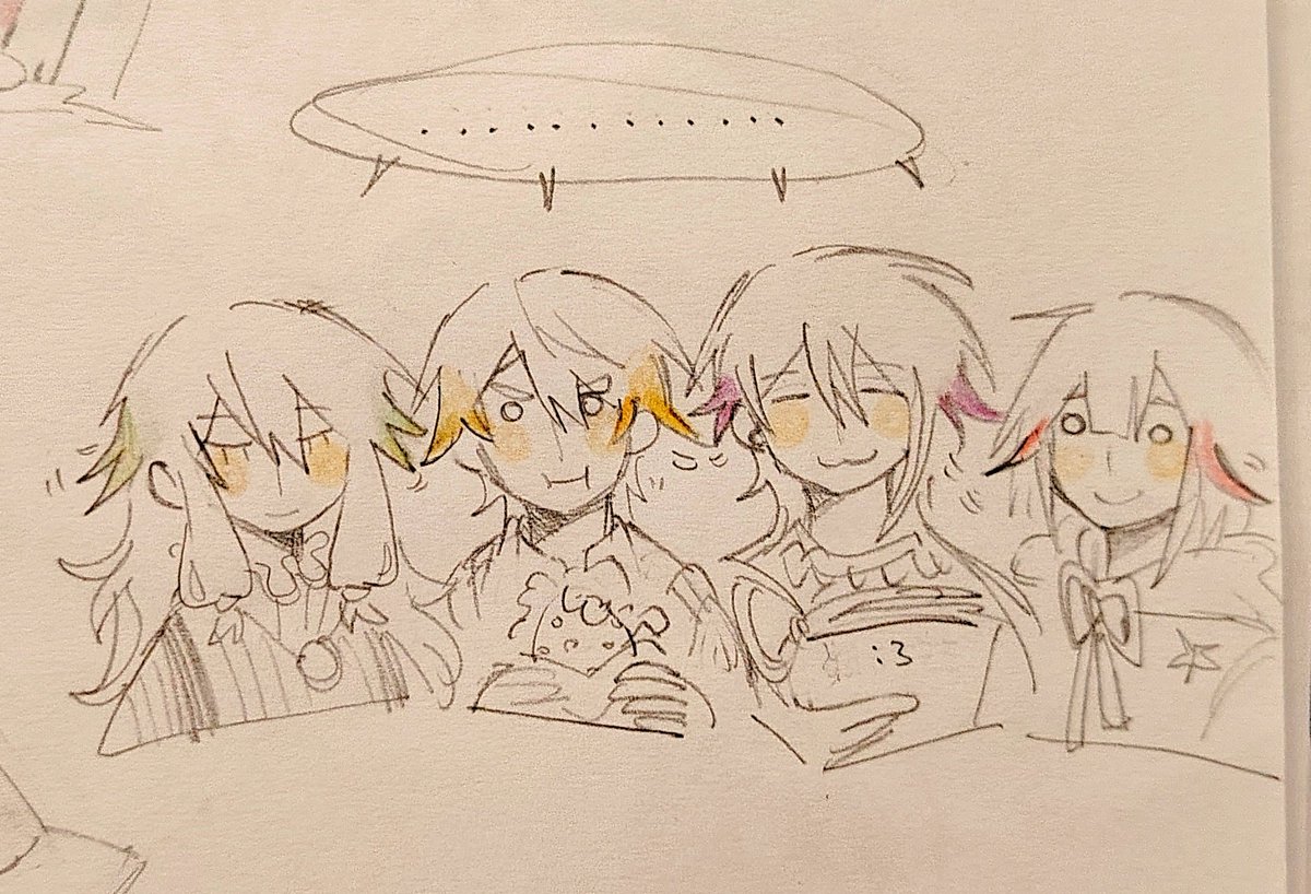 telepathically communicating by using  their antennas(hairtips) #prsk_fa