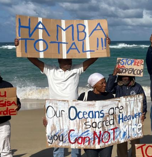 350Africa's tweet photo. From Nigeria’s streets to📍South Africa’s shores, the #KickTotalOut of Africa Week of Action has ignited a continent-wide wave of resistance, demanding accountability from polluters like @TotalEnergies and a fair, community-led energy future.✊🌍
#StopEACOP #KickPollutersOut #KTOA #KickTotalOut #ClimateJustice