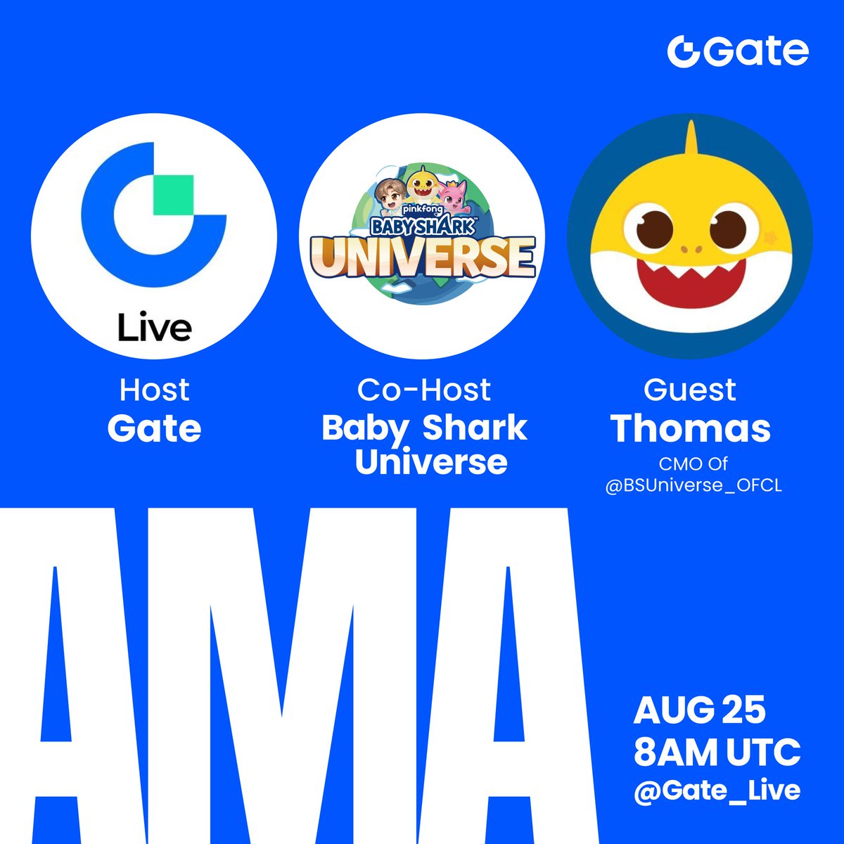 Gate Live | Streamers Wanted (@gateiolive) on Twitter photo 📣 Gate #AMA - <a href="/BSUniverse_OFCL/">Baby Shark Universe</a>
Total Rewards: $100 $BSU for 10 winners 🎁
🔹Follow <a href="/Gate__Live/">Gate Live | Streamers Wanted</a> & <a href="/BSUniverse_OFCL/">Baby Shark Universe</a>
🔹Like + RT + Comment with Proof Screenshot
Venue: x.com/i/spaces/1kvJp…
Drop your questions during the LIVE to WIN extra $BSU 🎉 📣 Gate #AMA - <a href="/BSUniverse_OFCL/">Baby Shark Universe</a>
Total Rewards: $100 $BSU for 10 winners 🎁
🔹Follow <a href="/Gate__Live/">Gate Live | Streamers Wanted</a> & <a href="/BSUniverse_OFCL/">Baby Shark Universe</a>
🔹Like + RT + Comment with Proof Screenshot
Venue: x.com/i/spaces/1kvJp…
Drop your questions during the LIVE to WIN extra $BSU 🎉