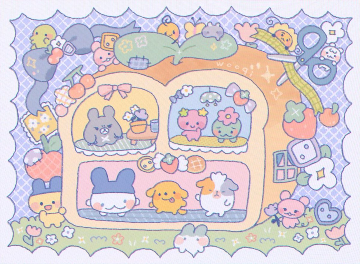 spwooqi's tweet image. 🍓🍞⋆˙⟡ tamagotchi home