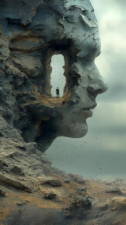 Une tempête contre une autre tempête
C'est ça qui fait le trou bleu
Au cœur de l'orage.

La trouée remarquable
chou-genou-caillou.blogspot.com/2024/08/la-tro…