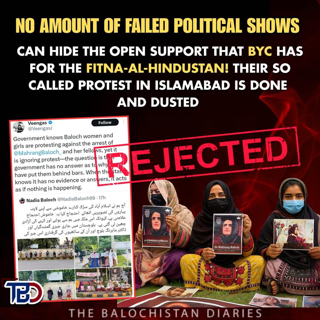 ZehriMuska88188's tweet photo. 📍BYC’s Latest Failed Attempt to Gain Sympathy and Revive Its Dead Protest
The flunkies of #BYC and the #BLA are clearly running out of patience. They know that the people at large have rejected their propaganda, and their facade is now fully exposed.
#TVKMaduraiMaanadu #osiny https://t.co/K7xc9ksWd8