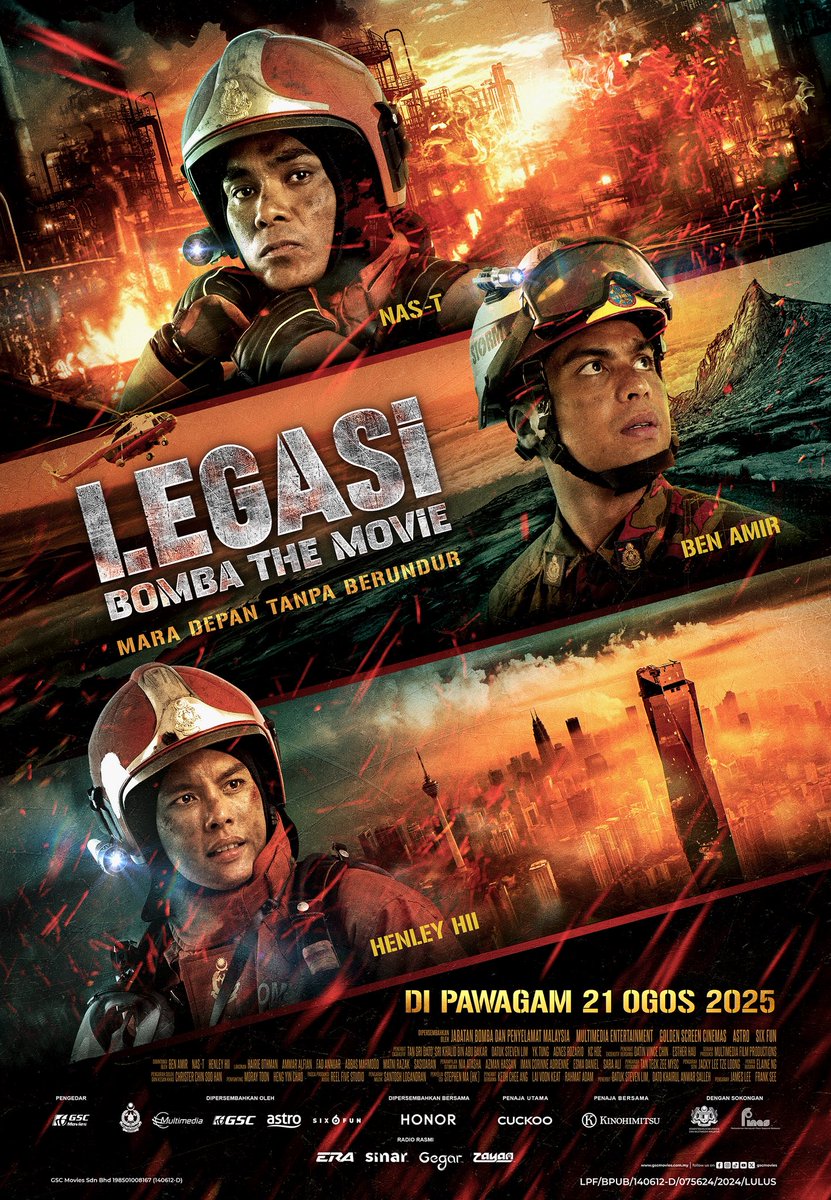 Filem terbaru di pawagam:

#LegasiBombaTheMovie arahan James Lee &amp; Frank See.

Mara depan tanpa berundur.