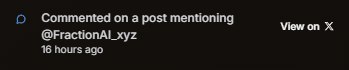 Over Protocol 🌐 | News (@news_arena_) on Twitter photo Here is a little reminder that you can always earn FAPS by posting and dropping meaningful comments about Fraction Ai and tagging <a href="/FractionAI_xyz/">Fraction AI</a> .
If you are accumulating Fractals and FAPS, I am confident we will achieve success soon. Here is a little reminder that you can always earn FAPS by posting and dropping meaningful comments about Fraction Ai and tagging <a href="/FractionAI_xyz/">Fraction AI</a> .
If you are accumulating Fractals and FAPS, I am confident we will achieve success soon.