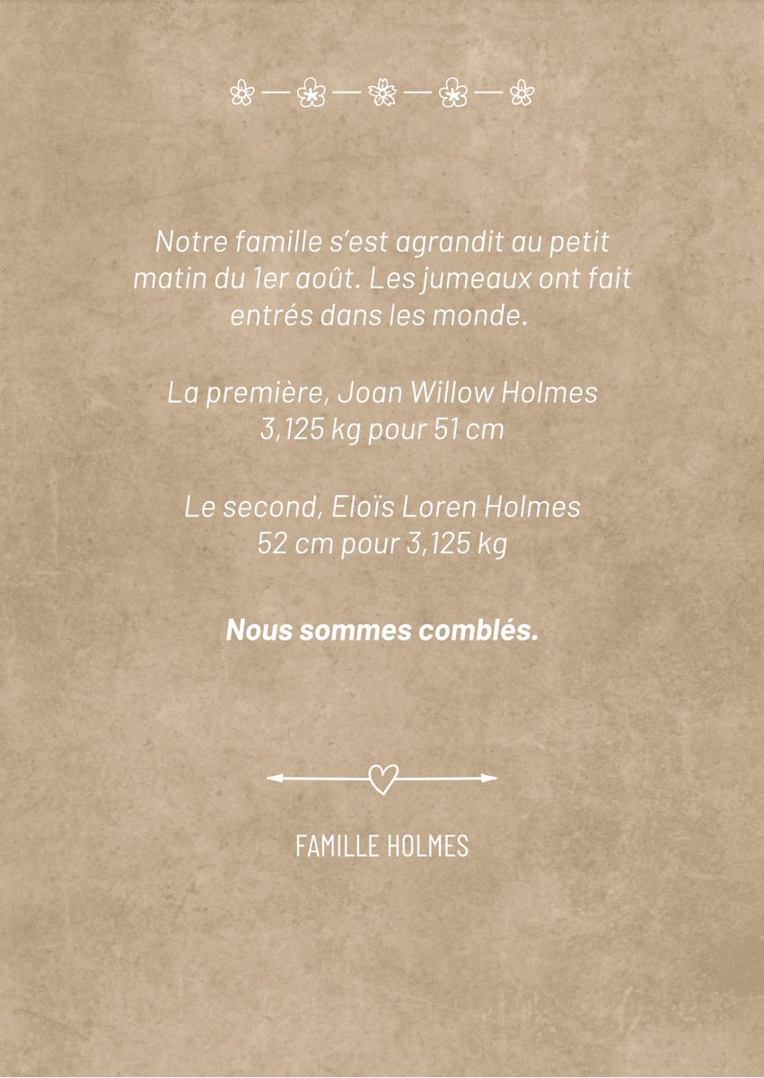 Faire-parts envoyés par hiboux le 15 août (oups)