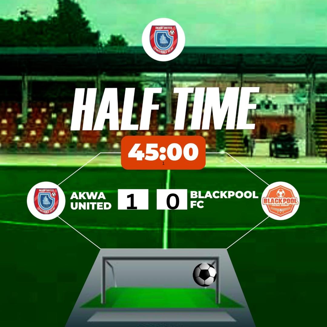 In front at the break...