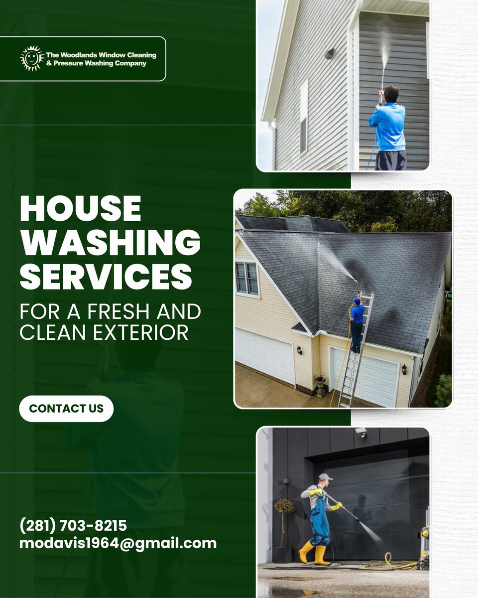Springpressure7's tweet image. At Spring Pressure Washing, we specialize in professional house washing that removes dirt, mold, and stains from your home’s exterior. Using safe, effective cleaning methods.
 #HouseWashing #SpringPressureWashing #ExteriorCleaning
maps.app.goo.gl/eHm3Wi3oJYwUZy…