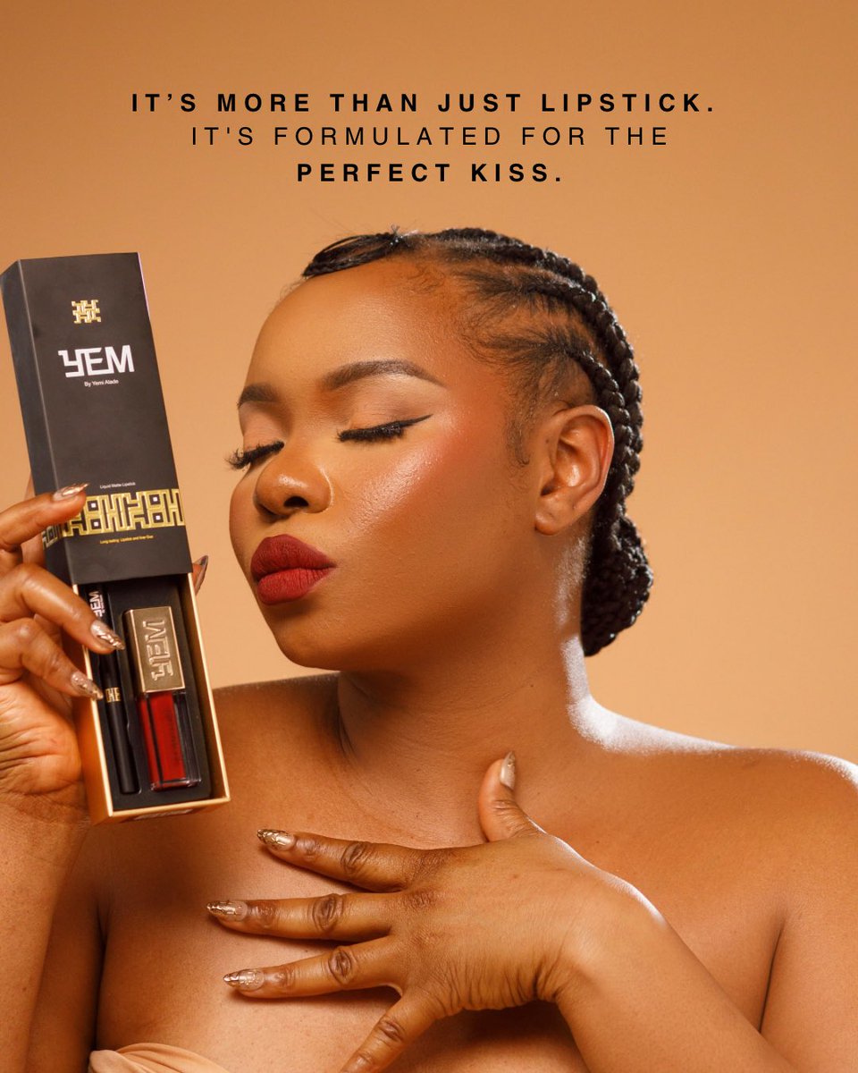 TheYembeauty's tweet photo. It’s not just lipstick… it’s confidence, allure, and the secret behind the perfect kiss.
Formulated to glide, last, and leave an impression that lingers. Ready to experience beauty redefined?
Shop now 👉 https://t.co/qVYJOVBHfG
.
#YemBeauty #PerfectKiss #LipstickGoals https://t.co/1sDIoG8PBj