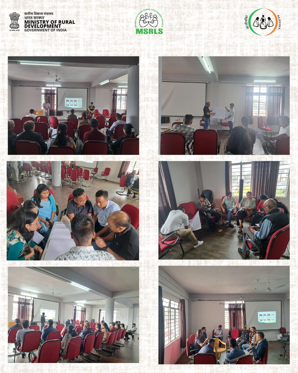 meg_srlm's tweet photo. The District Mission Management Unit (DMMU), East Jaintia Hills conducted a two-day Village Prosperity Resilience Plan (VPRP) training on 19th–20th August 2025 with participation from multiple line departments. https://t.co/XYGnVDK93p