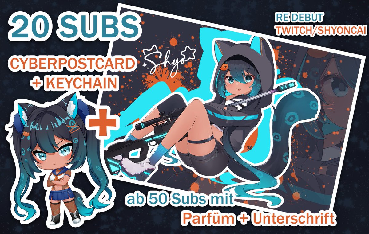 🔥 Giveaway ✨

1x Cyber~Shyo~Postcard
+ 
1x Keychain 

🔄 Repost 
👍 Like
🫂 Follow me

End: 21.09.2025
