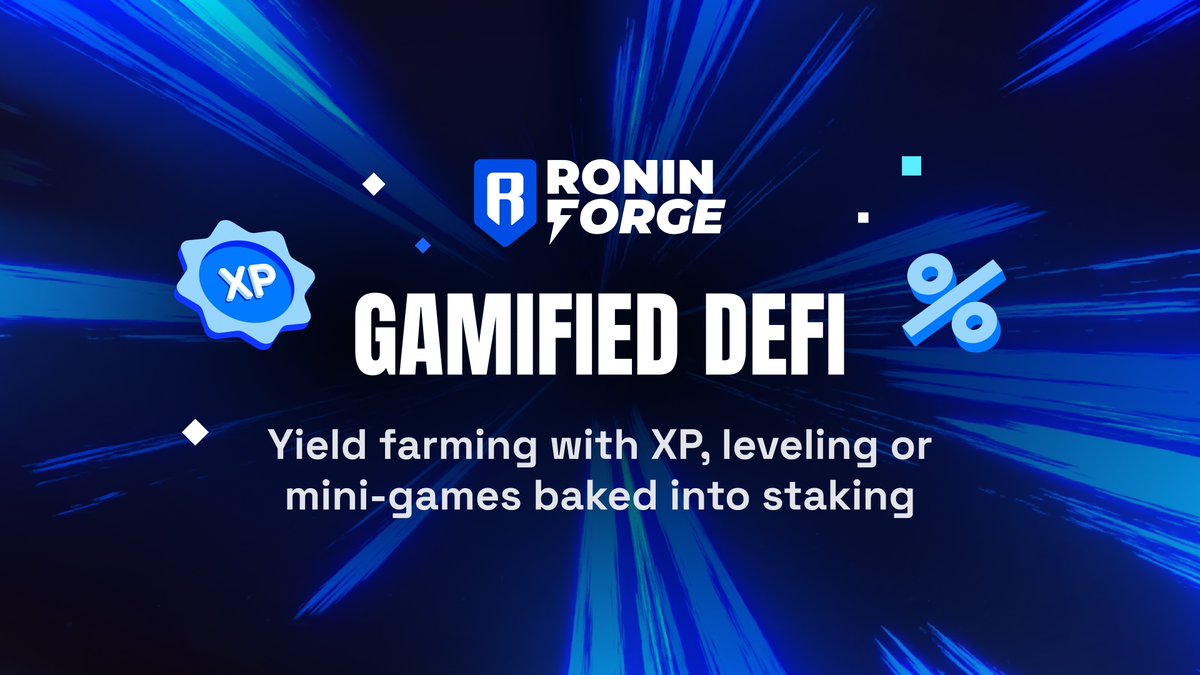 Building something cool in gamified DeFi?

Ronin Forge grants are live.

DM us to get started!