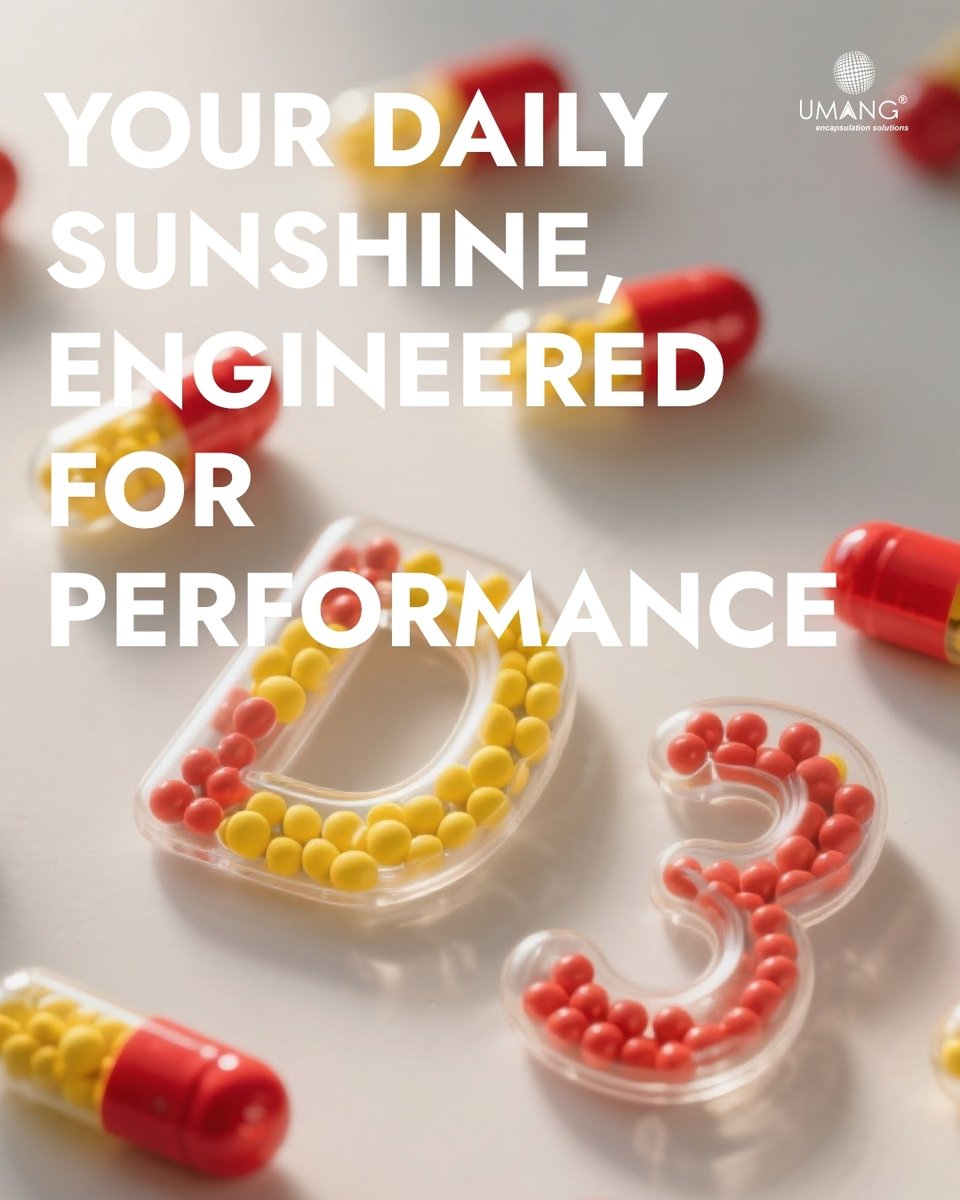 UmangGlobalGrp's tweet image. Support bone health and immunity with Encapsulated Vitamin D3 – stable, bioavailable, and ideal for nutraceutical care.🌞💊✨

#UmangGlobalGroup #UmangNutraceuticals  #CustomizedSolutions #Beadlets #Microencapsulation #EncapsulationSolutions  #BeadletsforSachets #Beadlets