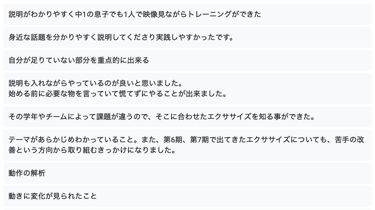 yagisan_note's tweet photo. オンライン第８期『キレ塾2025』受講アンケートから

Q .良かったと感じる点をお聞かせ下さい。 https://t.co/rcGArTX0rE