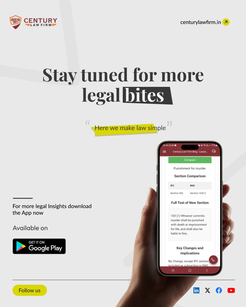 centurylawind's tweet image. #ThursdayLaw

The Supreme Court rules continuous harassment alone ≠ abetment to suicide. Section 306 IPC requires a direct link &amp;amp; intent to drive the victim to suicide.
Learn More: centurylawfirm.in

#SupremeCourt #IPC306 #LegalUpdate #AbetmentToSuicide #LawNews