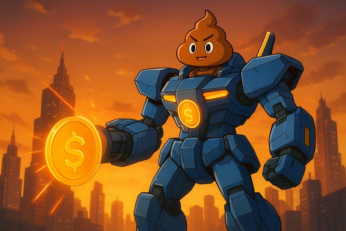 IpinSobat41473's tweet photo. "In the future, $SHIT pilots a giant mecha with a blazing βCoin Blasterβ to save the city!"π€π₯
@oshitio
#OSHIT
#CoinShit https://t.co/9YwiVQmwzy