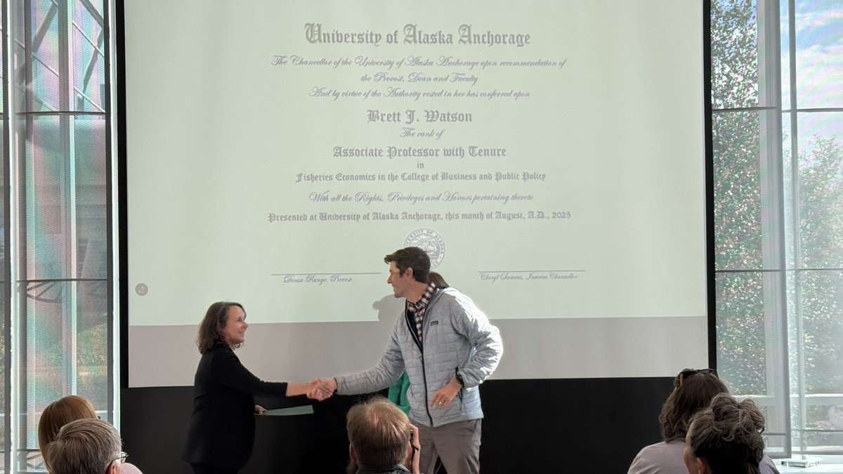Today I got to celebrate my UAA tenure and promotion. Very grateful for friends, family, and my professional network for their support over the years.