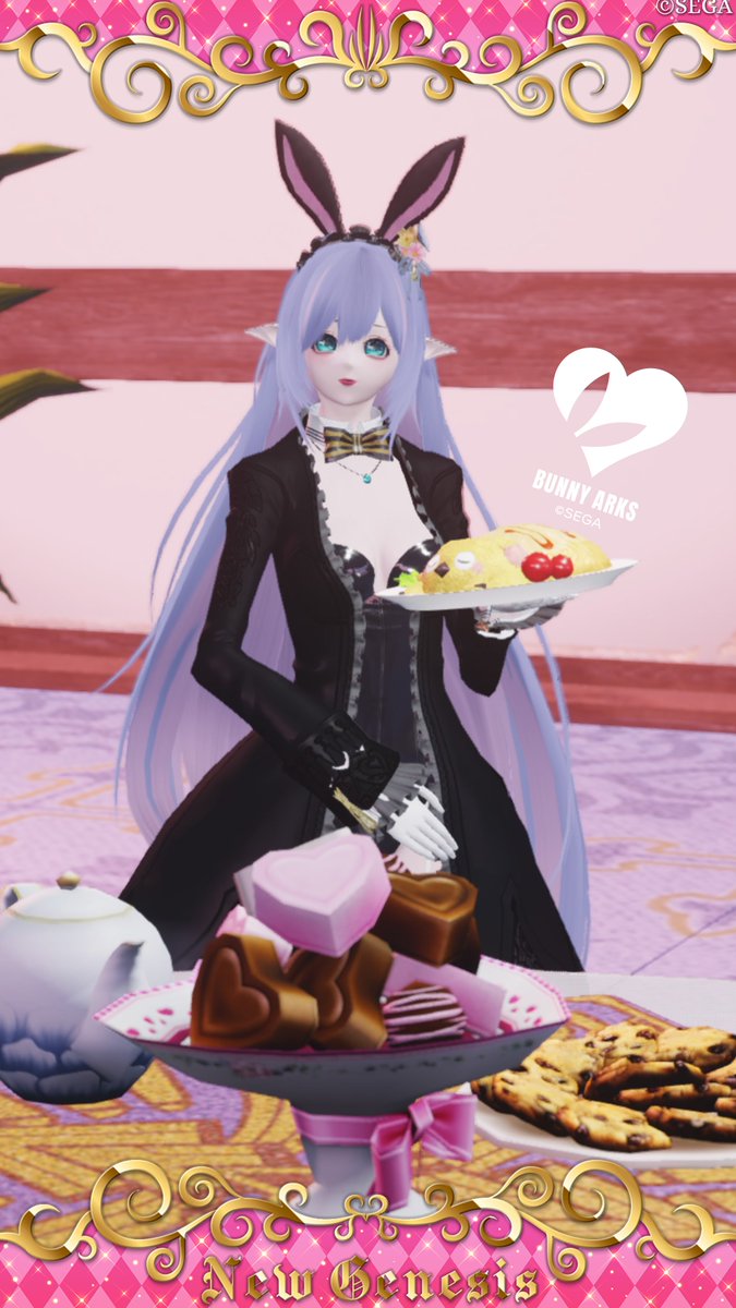 久しぶりにこんにちわ　❀.(*´▽`*)ﾉ❀
今月2度目のバニーの日ということで前回の差分で失礼します(^-^;
今日もお疲れなご主人様のお帰りをおもてなししなくては…　(❁´艸`❁)♡･ﾟ:*
#PSO2NGS_SS︎ 
#ma7ロゴ