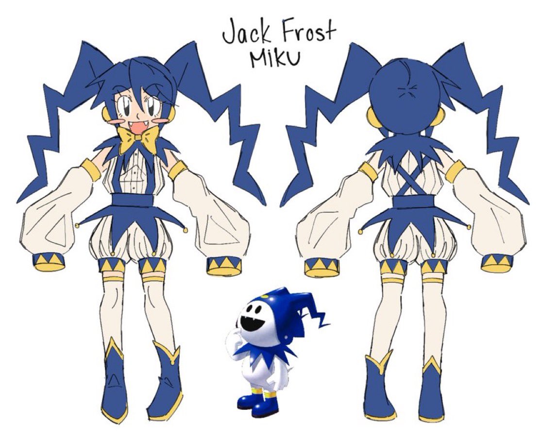 my jack frost miku design !!