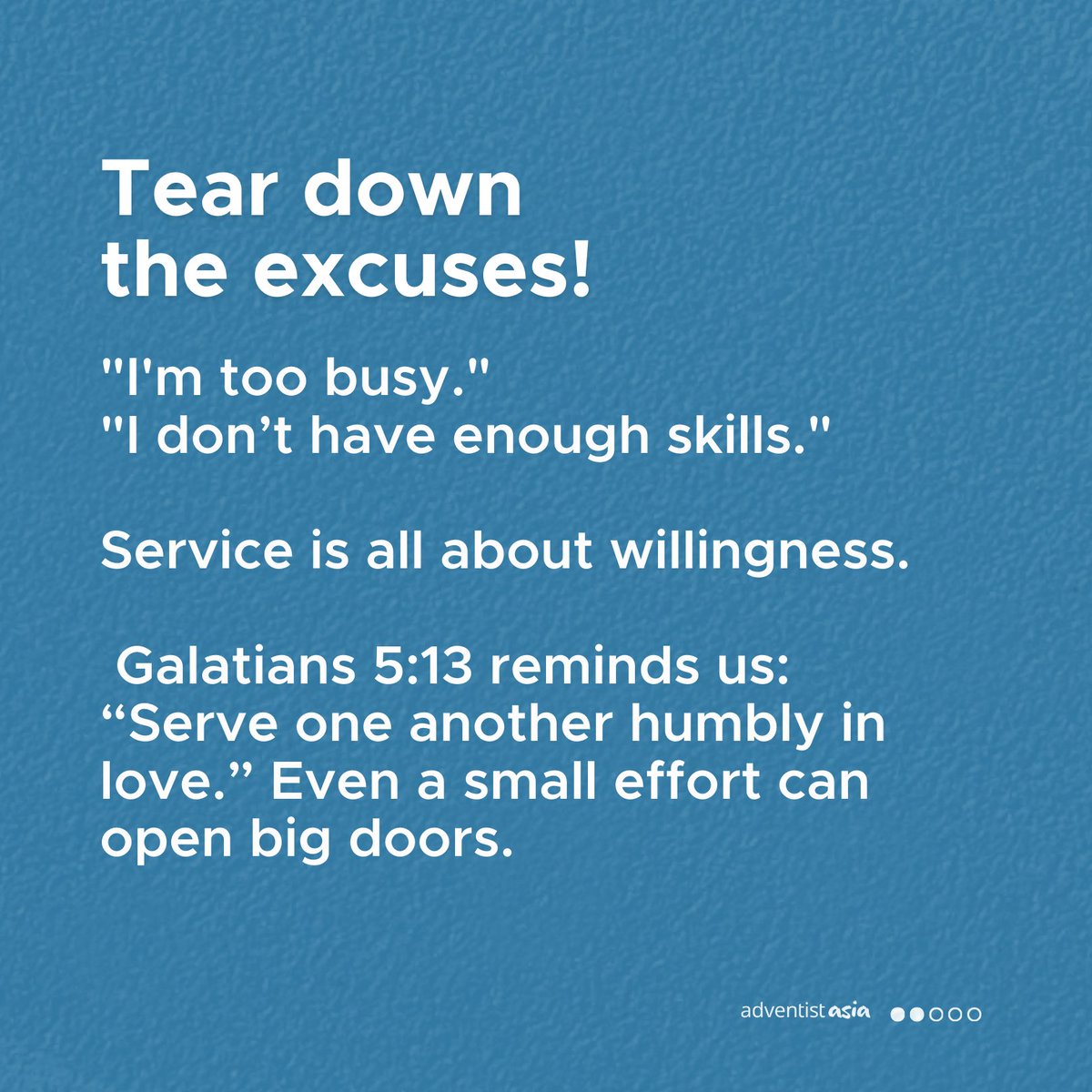 adventistasia's tweet photo. Do you ever feel like life is work–eat–sleep–repeat? 😓
Chasing goals alone can feel empty. Real fulfillment comes when we serve.
Swipe through to discover how small acts of service can give you the joy you’ve been missing.
#ServeToGrow #MeetNeeds #FaithInAction #ChristianLiving #PurposeDrivenLife #SoutheastAsia #SkillToServe #KindnessMatters #AdventistAsia