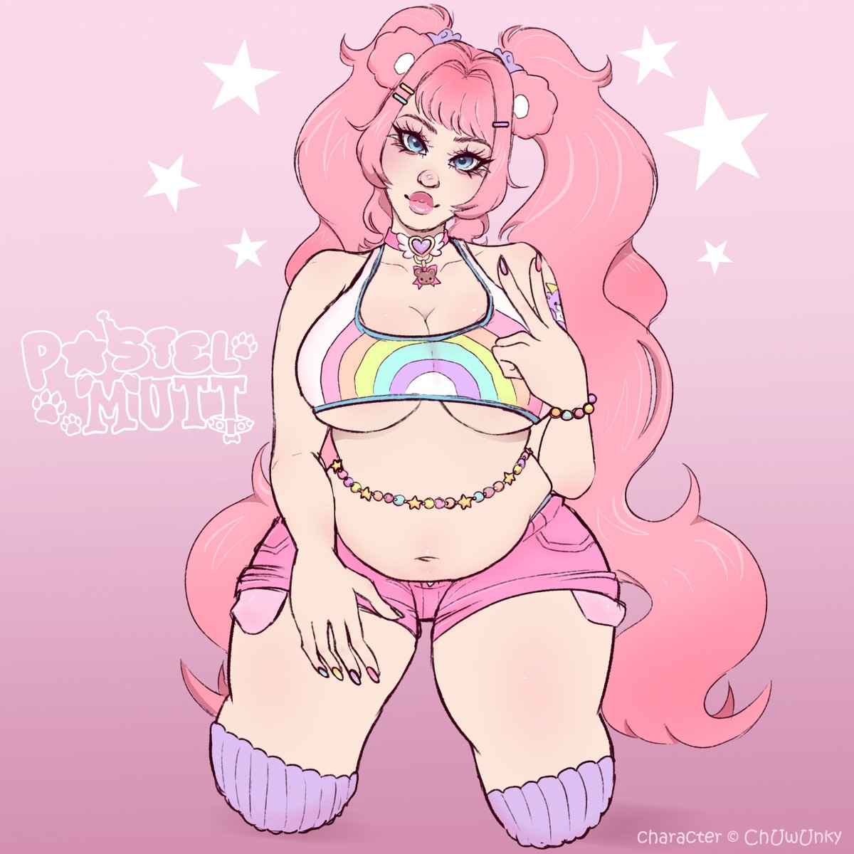 🍭🌈So I heard you liked chubby gals....?

🎨: <a href="/pastel_mutt/">˗ˏˋ ꒰ Puppy ꒱ ˎˊ˗</a>